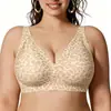 Sujetador Transfronterizo sin Costuras con Estampado de Leopardo para Mujer, Inalámbrico, Holgado y Cómodo, de Cobertura Completa, Sujetador de Soporte Suave tipo Gelatina