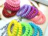 Taobao hot candy cor telefone bobina gelatina cor crianças transparente telefone corda cabelo corda acessórios para cabelo atacado