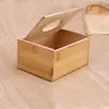 Caja de pañuelos de bambú con logotipo personalizado, caja de pañuelos publicitaria, almacenamiento para el hogar, restaurante, hotel, oficina, caja de pañuelos
