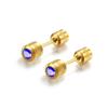 Aretes de doble cabeza con circonita para cross-border, aretes de columna de doble cabeza con circonita, tachuelas para cartílago, joyería para perforaciones de acero inoxidable, aretes de alta calidad