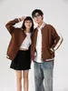 Sudadera con Cremallera Pesada Transfronteriza Estilo Béisbol Americano Moderno Estilo Pareja Primavera y Otoño Top Casual Deportivo al Aire Libre Venta al Por Mayor