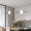 Luminária LED nórdica criativa para sala de jantar, moderna, simples e personalizada, para sala de estar, criativa e personalizada, lustre de acrílico