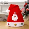 Decorações de Natal mais vendidas no exterior, chapéus de Natal NouveGaps, chapéus de Natal com expressão composta de Papai Noel vermelho não tecido, presentes de Natal