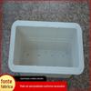 Viaduto vaso de flores FRP caixa de plantio verde branco moldado retangular flor calha flor caixa parede pendurado vaso de flores Municipal