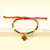 Nuevo Pulsera de Cuerda de Cinco Colores del Festival del Bote del Dragón Cuentas de los Cinco Elementos Cuerda de Mano Tejida a Mano Hilo de Cinco Colores Pulsera de Mano Zongzi para Niños Venta al por Mayor