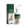Solução de Limpeza de Ouvido para Pets Limpeza Suave de Cera de Ouvido de Animais de Estimação Fresca e Confortável Cão Gato Universal Líquido para Cuidados com os Ouvidos
