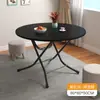 Mesa Plegable para Hogar Apartamento Pequeño Mesa de Comedor Puesto Exterior Puesto Callejero Mesa Redonda Cuadrada Pequeña Simple