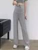 Calça de maternidade, calça pantalona, estilo fino de verão, plus size, para mulheres plus size, calça longa de seda gelada, calça reta solta para maternidade, roupa casual de verão