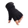 Guantes de medio dedo con protección de muñeca Smiley Face para hombres y mujeres, para fitness, exteriores, conducción, antideslizantes, a prueba de golpes y resistentes al desgaste.