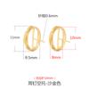 Aretes de plata esterlina 925 soporte vacío aretes retro dorados para mujer aretes diy cera de abeja aretes de turquesa soporte vacío accesorios