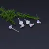 Estilo Coreano Nuevo Resina Aguja de Oreja Colgante Tazón Copa con Zircón Colorido Simple Ambiental Invisible Aretes Accesorios