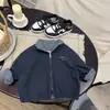 Chaqueta Reversible para Niños 2026 Otoño Nuevas Llegadas Niños y Niñas Cuadros Perro Pequeño Guapo Abrigo Top de Bebé Estiloso