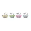 Ear Cuff de Esmalte Frío Colorido Dopamina Coreana y Japonesa Diseño Original de Nicho Forma de Corazón Incrustado de Circonitas Sin Perforación