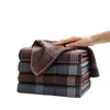 Toalha Quadrada Marca Ouro, 100% Algodão, Artigo Doméstico Classe A, Produto Popular Transfronteiriço, Toalha de Mão de Gaze Tingida na Massa, 100% Algodão, Absorvente para Uso Doméstico