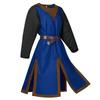 Amazon Disfraz de Halloween Túnica de Deseo Au8689 Abertura Patchwork Top para Hombre Tema Medieval