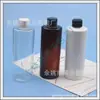 Botella estándar de 300 ml con tapa, hombro plano, botella para loción, botella para champú, botella dispensadora de agua desmaquillante, botella para medicamentos de 300 ml con tapa de rosca