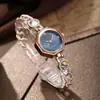 2026 Nova Moda Versátil Decorativo Colorido Strass Diamante Redondo Liga Pulseira Quartzo Atacado