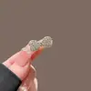 Presilha de Cabelo Pequena com Laço de Strass Levemente Luxuosa, Presilha Lateral Exquisita, Presilha para Franja, Grampo de Cabelo, Acessório de Cabelo Fashion com Presilha de Bico de Pato