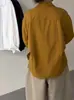 Camisa de manga larga con cuello para mujer, que irradia un ambiente sofisticado y lujoso, rejuvenecedora, elegante, de corte holgado y con un estilo relajado y sin esfuerzo. Nueva ropa de abrigo para mujer de principios de otoño 2026