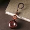 Llavero de coche antiguo con hebilla de palisandro tejida a mano, estilo artístico, ideal como adorno para bolsos, ideal como regalo para hombres y mujeres.