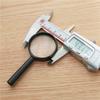 Lente de acrílico benzeno com cabo de plástico, cor preta, 40 mm, lupa portátil para crianças