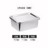 Caja de muestras de acero inoxidable 304, caja de condimentos para comedor escolar, recipiente fresco, caja de muestras de alimentos para hotel con tapa