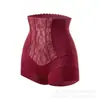 Calça de jacquard com renda de cintura alta, que levanta o bumbum e afina a barriga, pós-parto, respirável, confortável, sem costura, toque nude, antibacteriana, modeladora, atacado