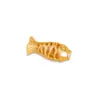 Prata 925 Banhada a Ouro Pequeno Peixe Carpa Prata Lisa Peixe Espaçador com Furo Passante Contas Artesanais DIY Pulseira Trançada com Contas Acessórios de Prata