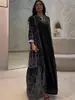 2025 Amazon Europeo y Americano Transfronterizo Otoño Nuevo Vestido de Moda Estampado Suelto de Manga Larga para Mujer