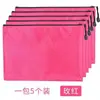 Bolsa de archivo de lona impermeable engrosada con cremallera, patrón de fútbol, publicitaria de empresa, imprimible, logo impreso personalizado, tamaño A4