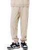 Pantalones deportivos de felpa 380GCVC engrosados, de color liso, de marca de moda urbana, pantalones deportivos casuales con cordones en los tobillos, estilo retro americano