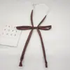 Cuerda de Corbata Gratis Rosa Roja Corbata Color Sólido Nudo Cuello de Uniforme Lazo de Cinta Femenino Niña Estudiante
