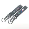 Chaveiro de desempenho BM cordão de celular modificado pingente de carro de metal pulseira de tecido com pingente bordado