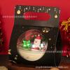 Caixa de bolo balde de abraço de Natal Rede de sobremesa doce fruta Maçã Bola de Cristal 4 polegadas embalagem de mousse caixa de presente