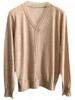 Camiseta Base de Lana de Punto con Adorno de Encaje en V para Mujer Zhengqite Clothing/Moda Otoño 2025