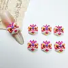 Novos Acessórios de Resina Desenho Animado para Unhas DIY, Itens Populares Online, Adesivos Coloridos de Cabeça de Leão para Unhas de Ano Novo
