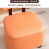 Silla para Ponerse Zapatos en la Entrada, Taburete Móvil, Banco para Sala de Estar, Taburete Bajo con Polea, Silla Pequeña con Rueda Universal, Taburete para Cambiarse de Zapatos en Casa