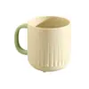 Vaso de Plástico PP para Cepillo de Dientes Doméstico, Engrosado, Diseño Simple, Lujo Ligero Estilo Nórdico, Creativo con Asa, Vaso para Lavar con Bloques de Color para Estudiantes