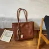 Bolsa grande de alta qualidade feminina 2026 nova outono e inverno moda retrô textura bolsa de ombro única Melade bolsa tote para o dia a dia