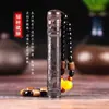 Nuevo estilo encendedor de soplado de sándalo soplado de fuego plegable a prueba de viento carga USB encendedor de cigarrillos creativo para novio