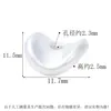 Plata Pura S999 Chips de Papa Ondulados Brillantes Bolas Espaciadoras de Dumpling de Arroz Sutra del Corazón Cuentas de Barril Retro Accesorios de Cuerda para Manualidades Hechas a Mano