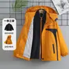 Conjunto de Macacão de Esqui Infantil para Crianças Maiores Color Block Três em Um Jaqueta de Exterior para Meninos Solta Primavera Outono Inverno Com Veludo Extra Removível