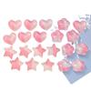 Estilo Ins Par Doble Gradiente Amor Estrella de Cinco Puntas DIY Pegamento Crema Funda para Teléfono Móvil Hebilla para Zapato Calcomanía para Refrigerador Accesorios para el Cabello Pinza para el Cabello Accesorios