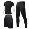 Traje deportivo para hombre primavera y otoño combinación de colores pantalones de manga larga mallas ropa de entrenamiento ropa de entrenamiento venta al por mayor