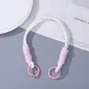 Cordão de Celular Colorido com Fivela Dupla Artesanal Portátil Corda de Pulso Anti-perda Chaveiro Versátil Simples Pingente de Bolsa