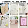 Tarjeta de Invitación de Boda con Relieve Floral 3D, Invitación de Boda Estilo Occidental con Relieve en Papel de Algodón, Personalización de Alta Gama por Fabricante