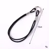 Novo Pingente de Celular com Cordão Duplo de Couro Acessório de Pulso Versátil Moda Pingente de Chaveiro para Capa de Celular
