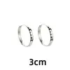 Brinco Grande de Argola com Diamante Vazado Ultra Leve para Menina OL Círculo Exagerado Simples Brincos de Corte Irregular Geométrico Fivela Grande de Orelha