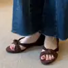 Deslumbrantes Sandálias Romanas Femininas Versáteis de Encaixe, Sandálias de Salto Anabela Abertas Estilo Retrô, Novo Estilo Elegante para Vestidos 2026
