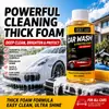 Espuma para lavagem de carro, cera para lavagem de carro, removedor de manchas poderoso, limpador de alta espuma, adequado para carros brancos e pretos, solução de limpeza para carros